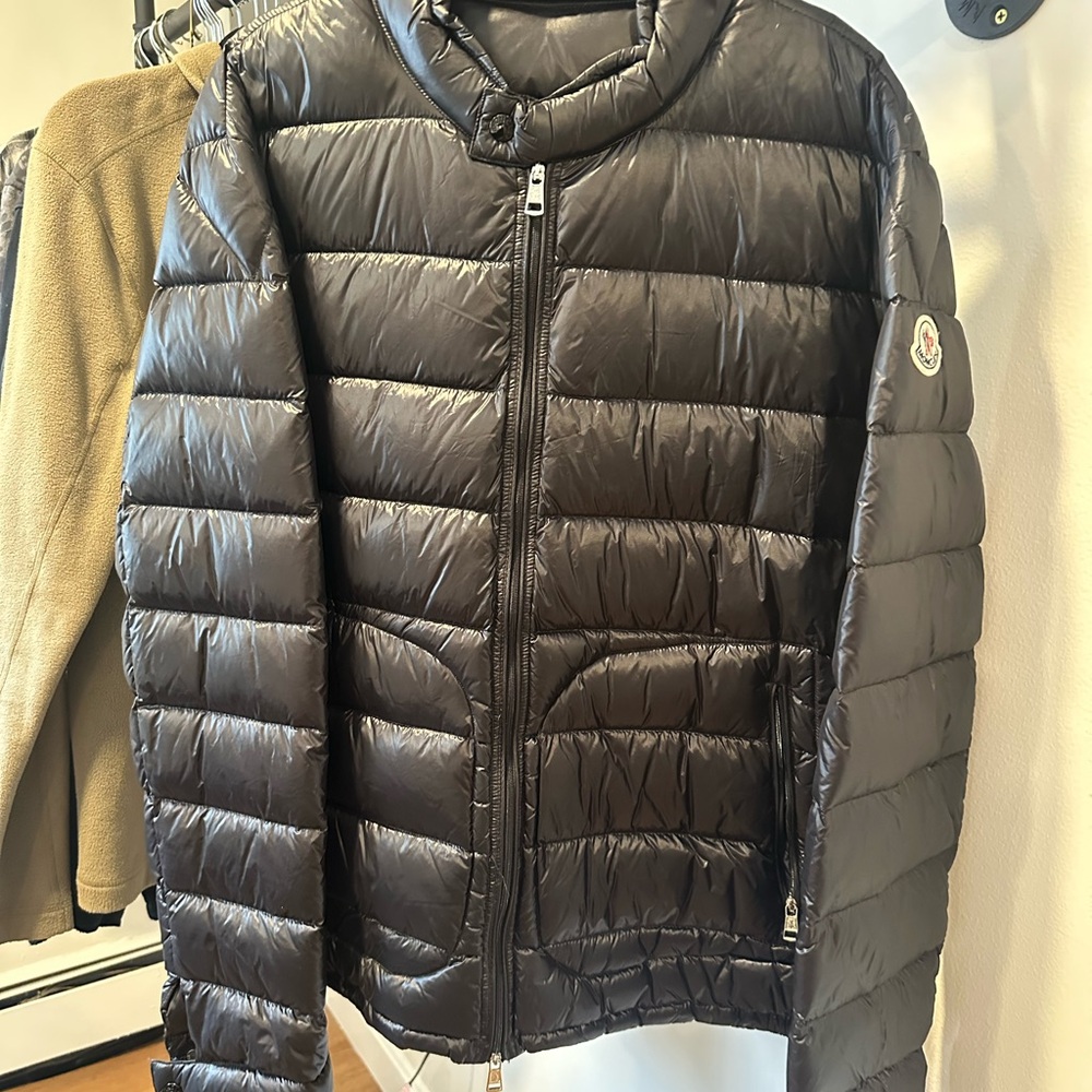 Moncler Shiny Black Down Jacket